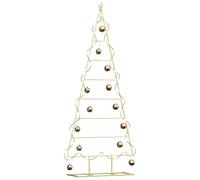 vidaXL Metal Christmas Tree Gold 150 cm Powder-coated steel