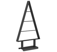 vidaXL Metal Christmas Tree with Stand Black 60 cm Steel, Living Room, Metal Tree, Minimalist Decor, Modern Christmas, Decorative Holiday, Contemporary Steel Display