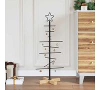 Vidaxl Metal Christmas Tree With Stand Black 90 Cm Powder-Coated Steel