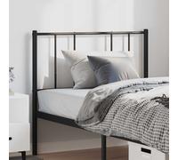 vidaXL Metal Headboard Bed Base Header Bedstead 100 cm Black