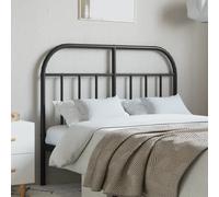 vidaXL Metal Headboard Black 120 Cm, Black