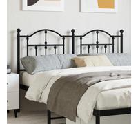 vidaXL Metal Headboard Black 140 cm