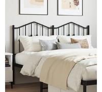 vidaXL Metal Headboard Black 140 cm