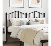 vidaXL Metal Headboard Black 150 cm