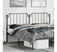 (black, 193 cm) vidaXL Metal Headboard Bedroom Home Decor Bed Header Guest Room Bed Headboard