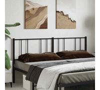 vidaXL Metal Headboard Black 200 cm 01 UK HOT