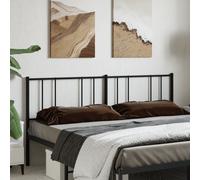 vidaXL Metal Headboard Black 200 cm UK NEW