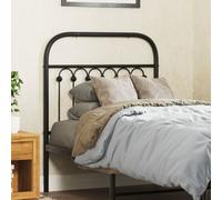 vidaXL Metal Headboard Black 75 cm