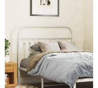 vidaXL Metal Headboard White 100 cm