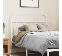 vidaXL Metal Headboard White 100 cm
