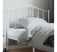 vidaXL Metal Headboard White 107 cm