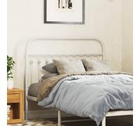 vidaXL Metal Headboard White 107 cm