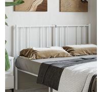 (white, 120 cm) vidaXL Metal Headboard Bed Base Header Bedstead Headboard Bedroom Bed Header
