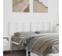 vidaXL Metal Headboard White 160 cm