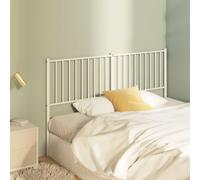 vidaXL Metal Headboard White 160 Cm, White