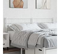 vidaXL Metal Headboard White 160 cm