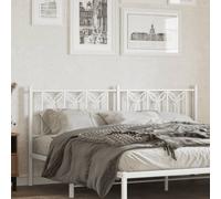 (white, 180 cm) vidaXL Metal Headboard Bedroom Home Decor Bed Header Bed Headboard White 80 cm