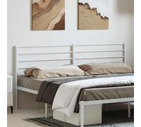 vidaXL Metal Headboard White 180 cm