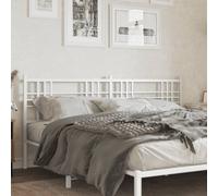 vidaXL Metal Headboard White 180cm