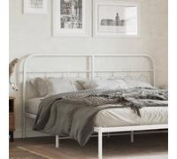 vidaXL Metal Headboard White 183 cm