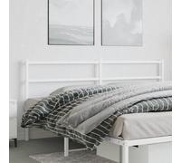 vidaXL Metal Headboard White 193 cm
