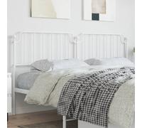 vidaXL Metal Headboard White 200 cm