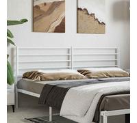 vidaXL Metal Headboard White 200 cm