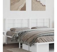 vidaXL Metal Headboard White 200 cm