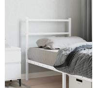 vidaXL Metal Headboard White 75 cm