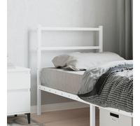 vidaXL Metal Headboard White 80 cm
