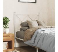 vidaXL Metal Headboard White 80cm
