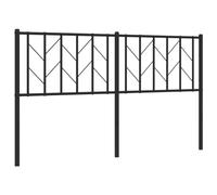 (black, 150 cm) vidaXL Metal Headboard Bedroom Home Bed Header Bed Headboard Black 200 cm
