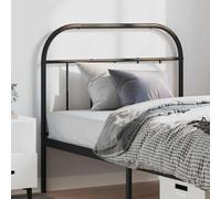 vidaXL Metal Replace Headboard Black 100 cm
