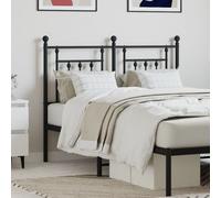 vidaXL Metal Replace Headboard Black 120 cm