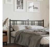 vidaXL Metal Replace Headboard Black 160cm