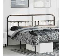 vidaXL Metal Replace Headboard Black 180 cm