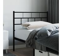 vidaXL Metal Replace Headboard Black 75 cm