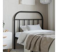 vidaXL Metal Replace Headboard Black 80 cm