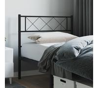 vidaXL Metal Replace Headboard Black 90 cm