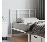 vidaXL Metal Replace Headboard White 100 cm
