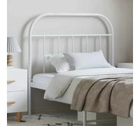 vidaXL Metal Replace Headboard White 100 cm