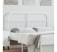vidaXL Metal Replace Headboard White 140 cm