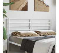 vidaXL Metal Replace Headboard White 160 cm