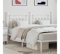 vidaXL Metal Headboard White 160 cm
