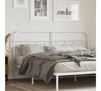 vidaXL Metal Replace Headboard White 160 cm