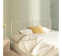 vidaXL Metal Replace Headboard White 180 cm