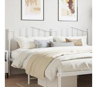 vidaXL Metal Replace Headboard White 200 cm