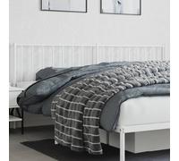 vidaXL Metal Replace Headboard White 200 cm