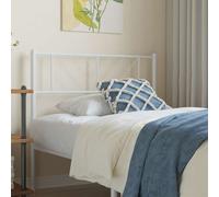 vidaXL Metal Replace Headboard White 75 cm