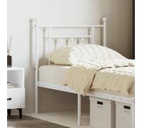 vidaXL Metal Replace Headboard White 75 cm